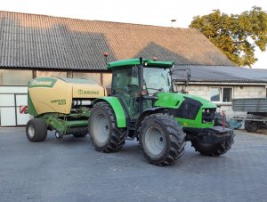 Deutz-Fahr 5105.4 G HD & Krone Comprima F 125 XC