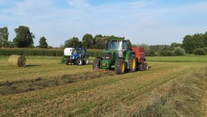 John Deere 6630 i New Holland T4020