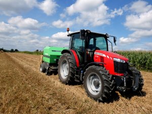 Massey Ferguson 5710 Dyna 4 + Deutz Fahr MP 130