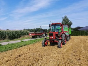 Mtz 82 & Przyczepa dwuosiowa  i MF 255& Przyczepa jednoosiowa 255 &