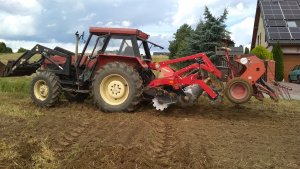 Ursus C-385 Turbo + agregat talerzowy AgroFactory Thor 