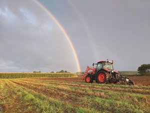 Kubota M5091 + Overum