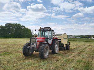 Massey Ferguson 698t+Krone