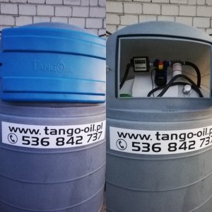 Zbiornik dwupłaszczowy na olej napędowy 1500l