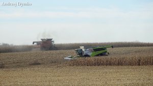 Claas Lexion 7600 & Case 5130