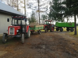 Ursus C-360 & Przyczepa jednoosiowa i Mtz 82 & Przyczepa dwuosiowa