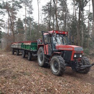 Zetor 8145 i drewno