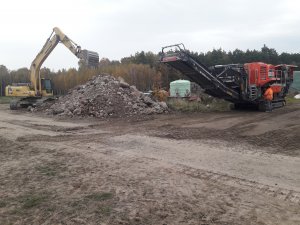 Kruszenie kamienia polnego