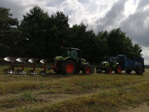 Claas Arion 610 + Kverneland 150S & Claas Arion 440 + Euromilk RX1400