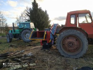 MTZ 82 + Deutz Fahr DX 6.10 + rębak