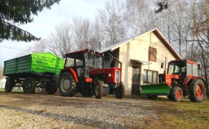 Ursus C-360 & Przyczepa i Mtz 82 & Pług do śniegu