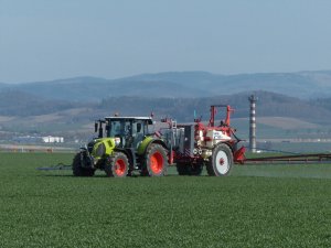 Claas Arion 610  Lemken EuroTrain 5000 TC