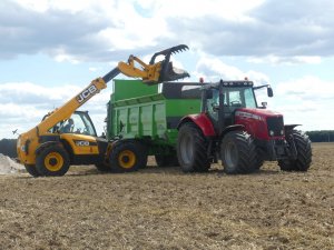 Massey 7485 & Unia & JCB 531-70