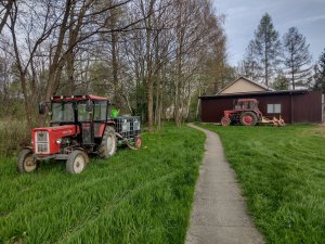 Ursus C-360 & Beczkowóz i MTZ 82 & agregat 2.10m