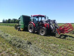 Zetor 6341 i John Deere 550