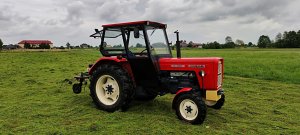 Ursus C-360 i przetrząsacz karuzelowy Z-218