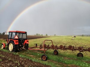 Ursus C-330 + Zgrabiarka