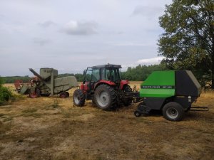 Claas Europa i Massey Ferguson 5455