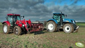 Case IH MAXXUM  Multicontroller 115  & LRZ 130  + New Holland T7030 AC