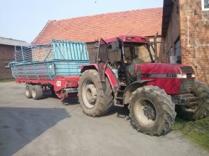 Case IH 5130 Maxxum i Mengele LW 370 Quadro