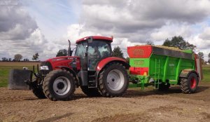 Case IH Maxxum 125 + Unia Brzeg apollo 11