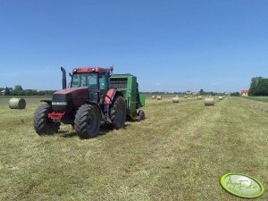 Case MX110 + John Deere 550