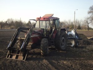 Case IH 5130 Maxxum + Baas Trima 280 Professional + Rabe Albatros 110 ME