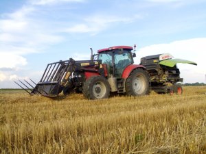 Case Maxxum 140 + Claas Variant 360