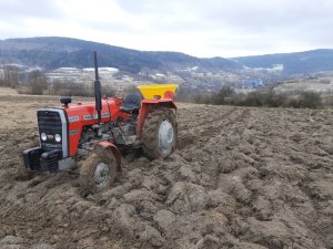 Massey Ferguson 255 i rozsiewacz