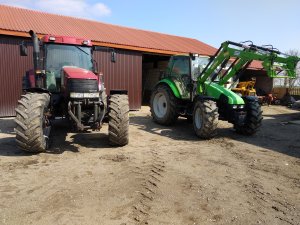 Case Mx 135 + Deutz-Fahr Agrotron 4.95