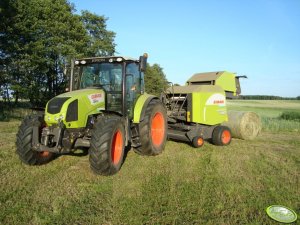 Claas Arion 420cis + Rollant 340