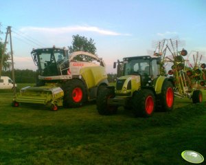 Claas Arion 540 + Claas Liner 3000 & Claas Jaguar 950