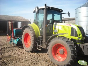 Claas Arion 610 + Sulky