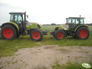 Claas Arion 610 and Claas celtis 436