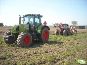 Claas Arion 610 i Massey Ferguson 5460