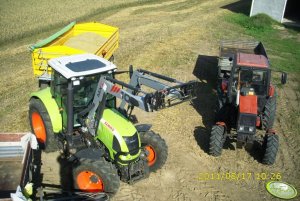 Claas Arion 610c + Joskin TetraCap 10t