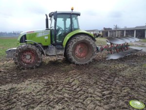 Claas Arion 610c + Kverneland