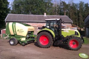 Claas Arion 620 cis + Krone Fortima 1500 mc