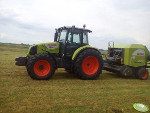 Claas Arion 430 CIS + Claas Rollant 350 RC