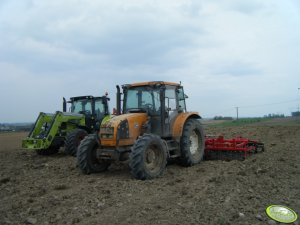 Claas Arion 620 + Renault Ares 550