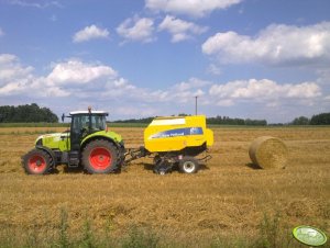 Claas Arion 620 Cis & NH BR7060