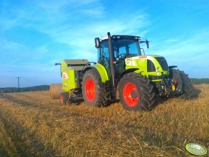 Claas Arion 630 C.I.S & Rollant 350 RC