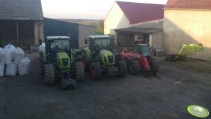 Claas Arion 640, 610 & Manitou mlt 629