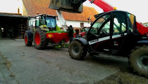 Claas Arion 430 Cis + Unia MX 1200, Faresin 7.30 compact, Case Jx1100u + brony