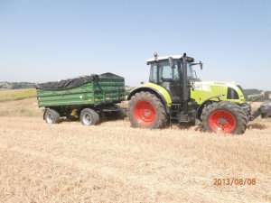 Claas Arion 610 C.I.S & Wielton 10