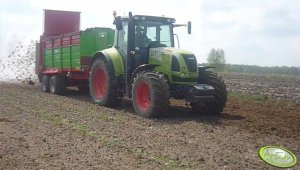 Claas Arion 610 i Unia Tytan 10