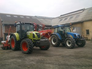 Claas Arion 610C & New Holland T5070