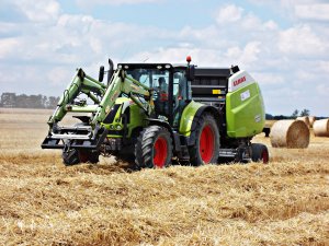 Claas Arion 610C i Claas Variant 380