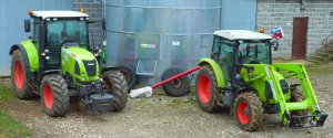 Claas Arion 620 CIS i Claas Axos 310 CX