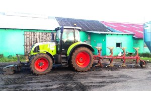 Claas Arion 540 + gregoire besson